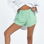 Princess Polly Beach House Stripe Shorts Green 6 Photo 0