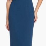 Dress the Population NWOT  TIFFANY One Shoulder MIDI Dress peacock blue M Photo 0