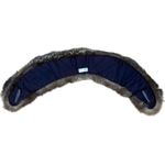 SAGA FOX Silver Fox Fur Trim Besatz Garniture Shawl Stole Scurf Gray Photo 5