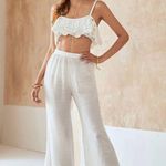 Cover Up Beach Pants White Size M Photo 0