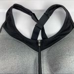 Avia  Sz Large Black Grey Zip Up Mesh Sports Bra Photo 3