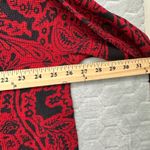 Soft Surroundings  Red Black Paisley Cowl Neck Pullover Top XL Boho Lagenlook Photo 4
