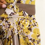 New Watters Yellow Floral Strapless Bridesmaids Dress Style 1341 Women's Size 10 Photo 3