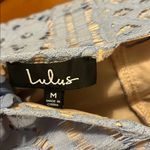Lulus  Light Blue Backless Lace Cocktail Dress, Medium Photo 9