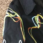 Trenz Petite Wool 90’s Bolero Jacket Fun Yarn Tangles Medium Black Size undefined Photo 2