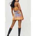 Urban Outfitters  Sheer Mesh Greece Sunset Slip Dress Size XS Y2K Aesthetic Photo 1