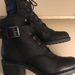 Zodiac  women Gemme black leather combat boots US 9 Photo 10