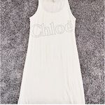 Chloé Authentic Chloe Cream Lightweight Logo Dress / Cover Up Photo 0
