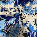 ZARA Blue and Black Long Sleeve Cowl Neck Sundress Photo 2