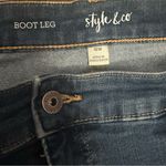 Style & Co . Dark Blue Flare Jeans Photo 2
