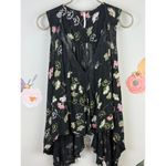 Free People Black Love Potion Open Swing Back Top - Size - Small Photo 4