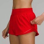 Lululemon Red Hotty Hot Shorts Photo 0