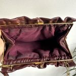 Etienne Aigner Vintage Oxblood Leather Kiss-Lock Purse Burgundy Rare Photo 6