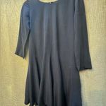 Club Monaco  silk 3/4 sleeve swing dress navy 4 Photo 9