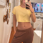 Princess Polly  Top Yellow Crop Photo 0