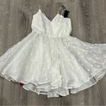 BHLDN Helen O'Connor Paper Daisy 3D Flower Mini Ivory Dress Photo 7