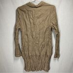Lilith Neutral Minimalist Art to Wear Cotton Jacket in Size L / 42 Tan Size L Photo 6