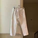 Ella Moss  white cotton high waisted straight jeans Photo 4