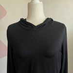 Fabletics  Black Pullover‎ Hoodie Top, Athleisure Sporty Yoga Pilates Large Photo 1