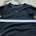 SheIn Black Keyhole neck scallop trim tunic dress SZ xs Photo 8