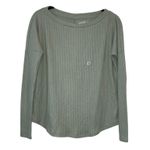 Aeropostale NWT Aero Sage Green Perfect Waffle Tee Long Sleeve Photo 0