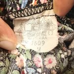 Vintage Square Up Fashions Ditsy Floral Midi Skirt Size Medium USA Made Cottage Photo 3