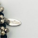 Anthropologie  Serafina Triple strand Wrap bracelet Black/silver Photo 11