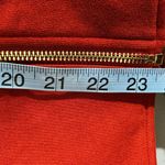 Marie Sixtine Women Orange Gold Cotton L'Essentiel Knit Moto Jacket Size Small Photo 7