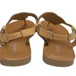 Sonoma ᪥ Laser Cut Vegan Leather Gladiator Thong Flat Sandals ᪥ Butter Yellow 6M Photo 3