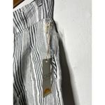 C&C California NEW  Linen Striped Shorts Size 2 Navy White Photo 1