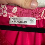 89th And Madison Size Xl Tired Floral Dress Chiffon V Neck Pink Garden Party Photo 3