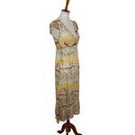 Louise Orop Sheer‎ Cover Up Dress Small Short Sleeve Boho Resort Photo 3