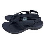Merrell  Sandals Womens 7 Sporty Strappy Slingback Black Suede Savannah Midnight Photo 0