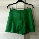 ZARA  women's green tailored shorts size M Photo 3