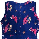 Trollied Dolly Brilliant Blue Dress Floral Butterfly Print Sleeveless Party Sz M Size M Photo 11