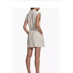 Varley Rosannah Zip Front Minidress In Egret. Size large (new) Photo 3
