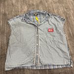 Diesel  Blue and White Gingham Shirt Photo 2