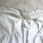 SheIn Strapless White Blouse NWOT Photo 2