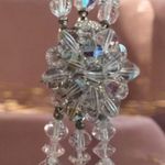 Vintage Aurora Borealis Crystal Bead Bracelet 1950s Old Hollywood Glam Photo 3