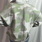 Aerie  camo half zip sweatshirt, size Medium with raw hem Photo 2