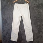 Faherty  Organic Cotton  Straight Leg Mid Rise White Womens 27 Photo 4