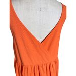 Ursa Minor Odette Orange Seersucker Sleeveless Long Dress Size XL Photo 6