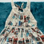 Urban Outfitters  UO Brunching Lace Trim Romper Tie-Back Size S Photo 4