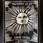 SheIn  Future is In Your Hands Black Cropped Boxy Short Sleeves Womens TShirt M Photo 1