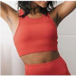 Zyia  Active Red High Impact Zip Racer Back Padded Sports Bra Sz Small Photo 0