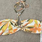 Roxy NWT Pt Beach Classics Floral-Print Halter Bikini Top L Photo 0