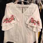 Embroidered Top White Size L Photo 0