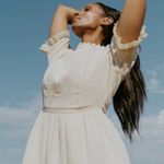 Roolee  Salt Brooklyn Heights Textured‎ Gauze Dress Size Medium NWT Photo 9