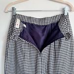 Vintage Lord & Taylor Petites Women’s Houndstooth Plaid Casual Skirt Size 8P Black Photo 6