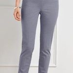 Talbots  Brown Black Classic Plaid Cotton Stretch Pocket Chatham Ankle Pants Sz 6 Photo 9